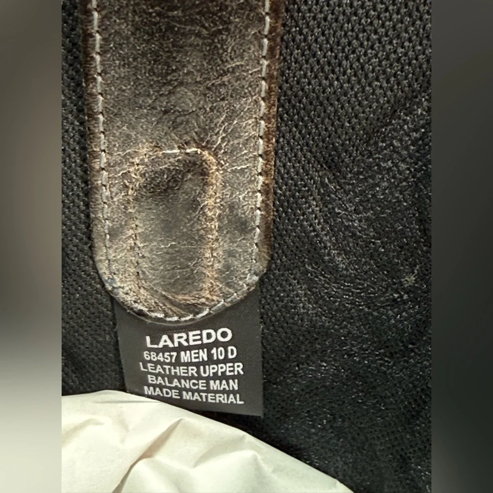 Laredo Men’s‎ Western Leather Harding Boot Size 10D Grey Color